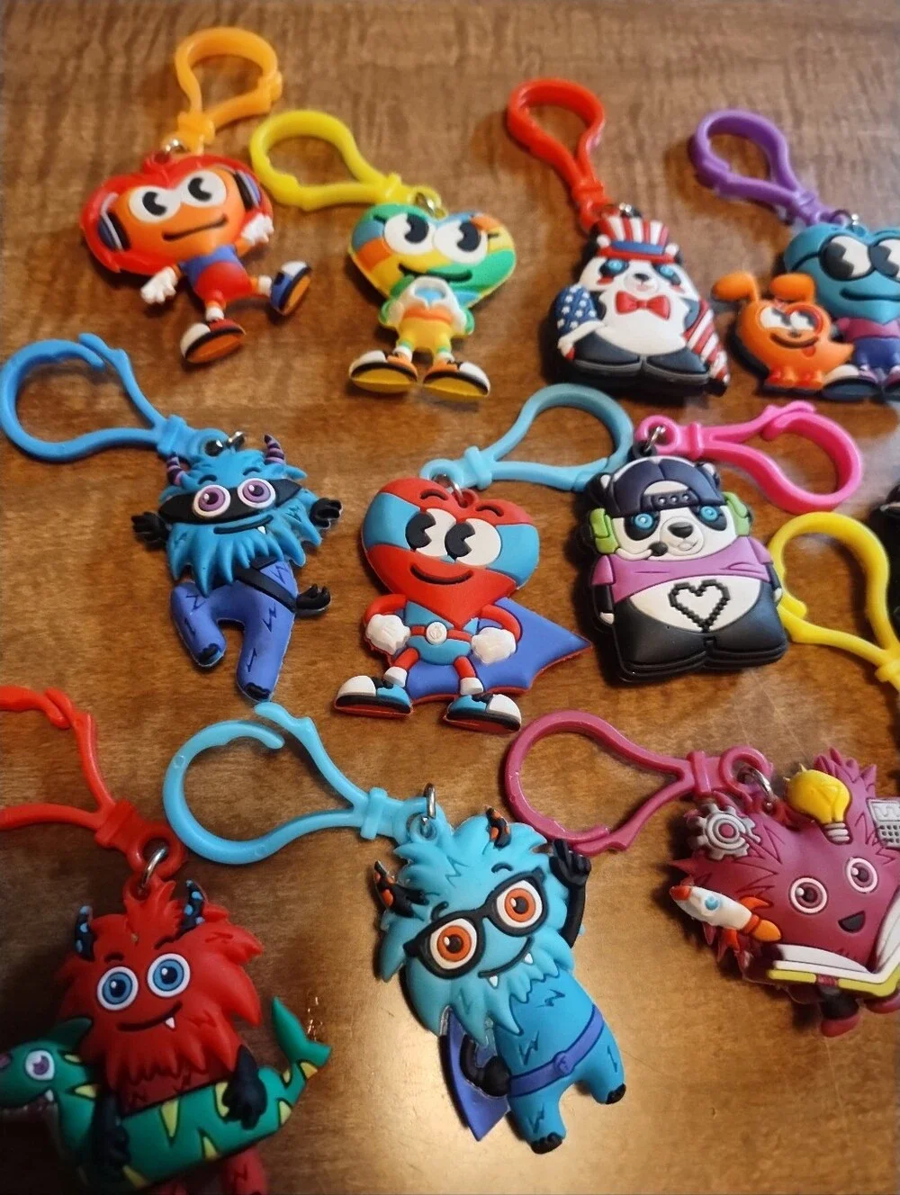 American Heart Association Assorted Kids Monster Keychains - Multicolor